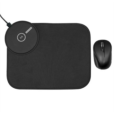 משטח לעכבר משולב עם מטען אלחוטי מהיר 10W ועכבר אלחוטי