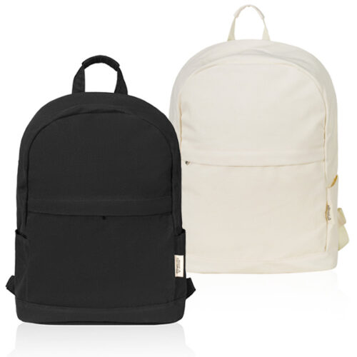  תיק גב אקולוגי מעוצב למחשב נייד כתפיות מרופדות וגב אורטופדי שרוול לתלייה על מזוודות טרולי