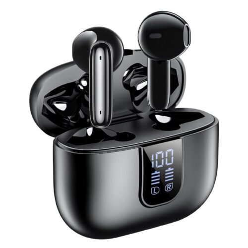 זוג אוזניות כפתור IN-EAR בטכנולוגיית TWS עם מסנן רעשים אקטיבי