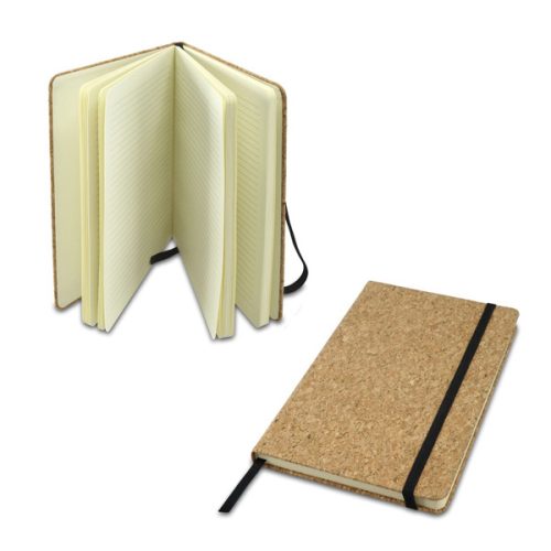  מחברת כריכת שעם טבעי בסגירת גומי שחור