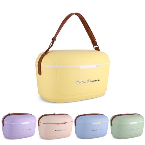 צידנית קשיחה Retro-Freeze רצועת כתף עור נפח 12 ליטר